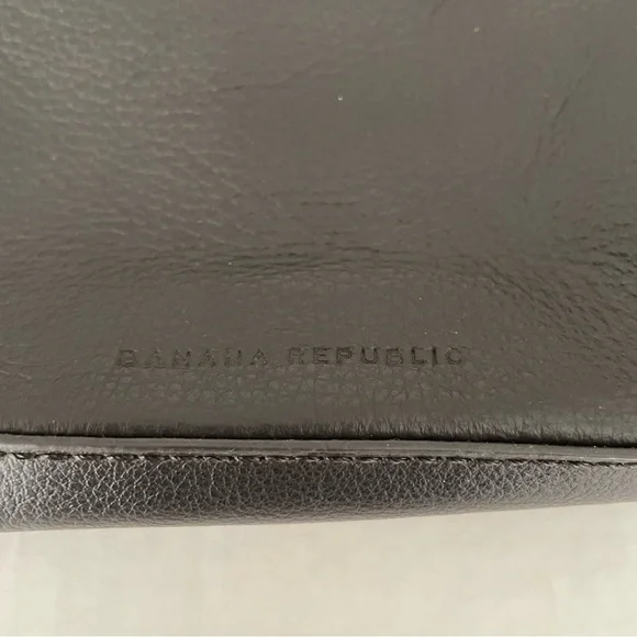 Banana Republic Brown Leather Kisslock Clutch - Picture 2 of 7